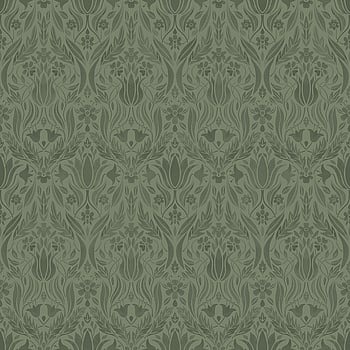 Galerie Wallcoverings Product Code 51020 - Blomstermala Wallpaper Collection - Green Colours -  