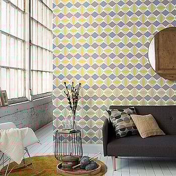 Galerie Wallcoverings Product Code 51144002 - Skandinavia 2 Wallpaper Collection - Yellow Blue Grey Colours -  
