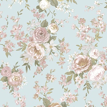Galerie Wallcoverings Product Code 8311 - Blooming Garden Wallpaper Collection - Light Green Colours -  