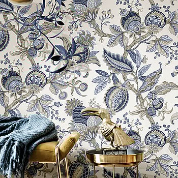 Galerie Wallcoverings Product Code 84040 - Cottage Chic Wallpaper Collection - Blue Colours -  