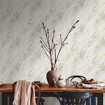 Galerie Wallcoverings Product Code BB51160 - Bricks And More Wallpaper Collection - Grey Metallic White Colours -  