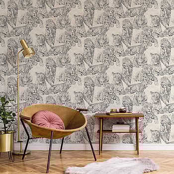 Galerie Wallcoverings Product Code BL22720 - Botanica Wallpaper Collection - Grey Beige Colours -  
