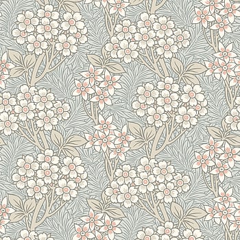 Galerie Wallcoverings Product Code ET12016 - Arts and Crafts Wallpaper Collection - Pale Blue Beige White Colours -  