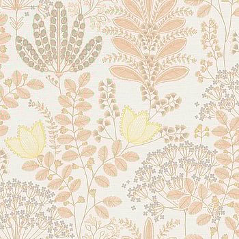 Galerie Wallcoverings Product Code FL61125 - Flourish Wallpaper Collection - Yellow/Orange Colours -  