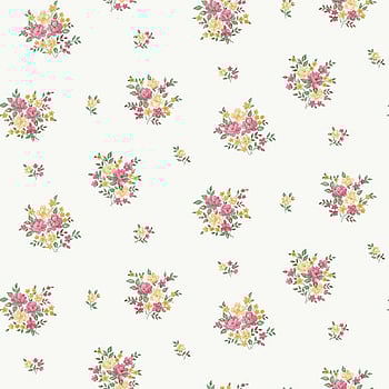 Galerie Wallcoverings Product Code G23235 - Floral Themes Wallpaper Collection - Red Yellow Green Colours -  