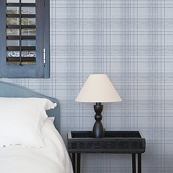 Galerie Wallcoverings Product Code G23334 - Deauville 2 Wallpaper Collection - Sky Blue Navy Blue White Colours -  