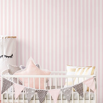 Galerie Wallcoverings Product Code G56518 - Just 4 Kids 2 Wallpaper Collection - Pink White Colours -  