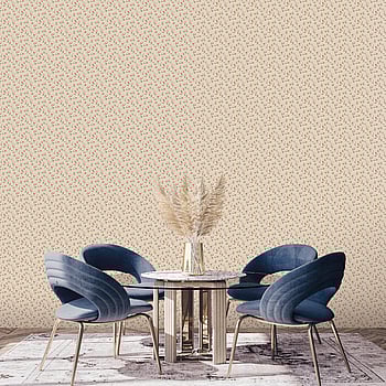 Galerie Wallcoverings Product Code G68724 - Miniatures 3 Wallpaper Collection - Tan,Navy,Red Colours -  