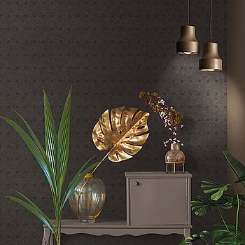 Galerie Wallcoverings Product Code HV41056 - Havana Wallpaper Collection - Metallic Black Colours -  