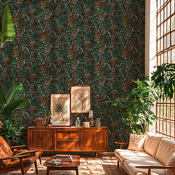 Galerie Wallcoverings Product Code HV41066 - Havana 2 Wallpaper Collection - Blue, Green, Black Colours -  