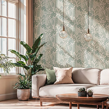Galerie Wallcoverings Product Code HV41091 - Havana 2 Wallpaper Collection - Cream, Grey, Green Colours -  