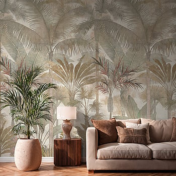Galerie Wallcoverings Product Code HV41110M - Havana 2 Wallpaper Collection - Beige, Cream, Green Colours -  