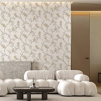 Galerie Wallcoverings Product Code IS33301 - Italian Silks And Damasks Wallpaper Collection - White Colours -  
