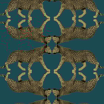 Galerie Wallcoverings Product Code NHW1034 - Enchanted Wallpaper Collection - Teal Gold Colours -  