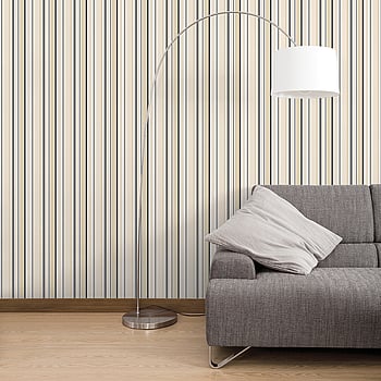 Galerie Wallcoverings Product Code ST36910 - Simply Stripes 3 Wallpaper Collection - Black Tan Colours -  