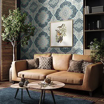 Galerie Wallcoverings Product Code TJ41209 - Mulberry Tree Wallpaper Collection - Blue Colours -  