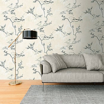 Galerie Wallcoverings Product Code WH45250M - Welcome Home Murals Wallpaper Collection - Cream, Black, White Colours -  